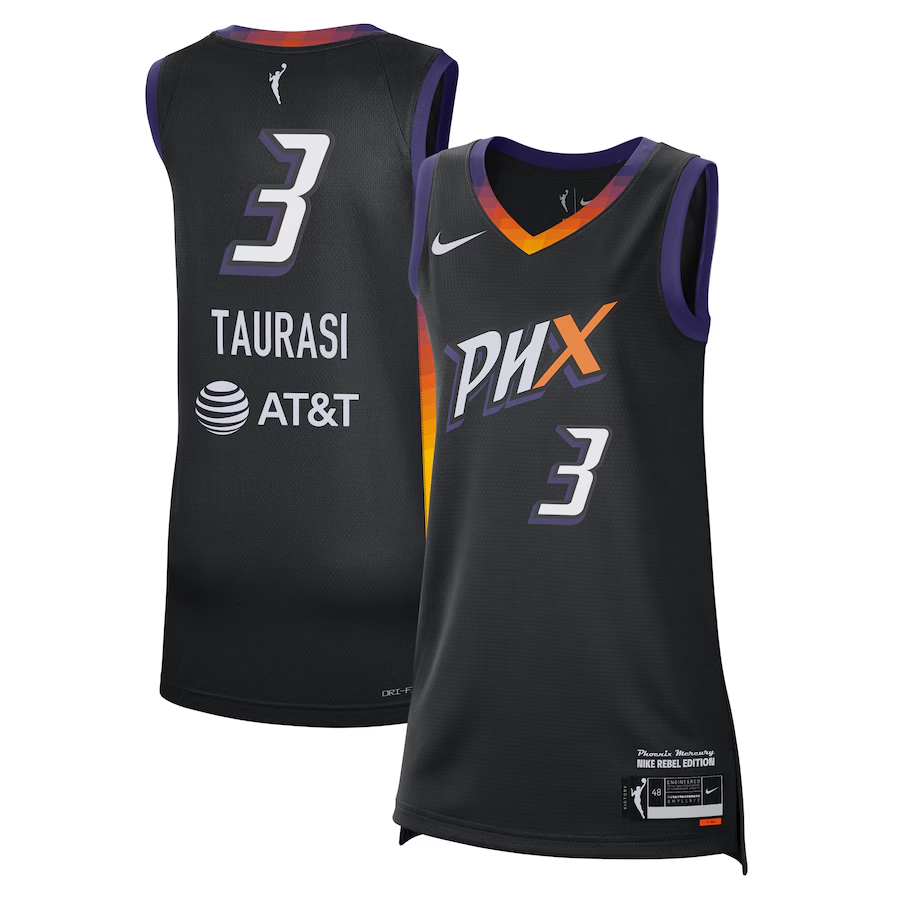 Men's Phoenix Mercury Diana Taurasi Black Player Jersey