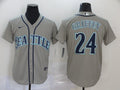 Men's Seattle Mariners Ken Griffey Jr. Gray Replica Baseball Jersey