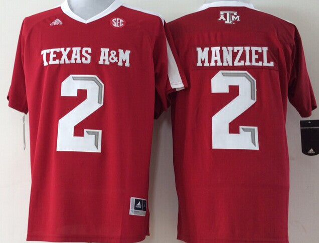 Men's Texas A&M Aggies Johnny Manziel Maroon Player Game Jersey
