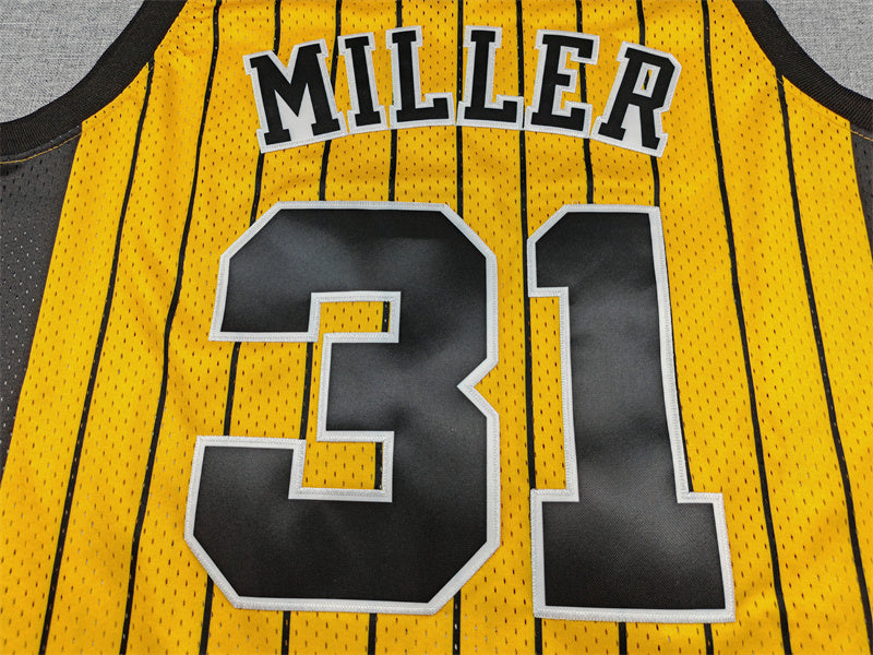 Men's Indiana Pacers Reggie Miller Yellow Swingman Jersey