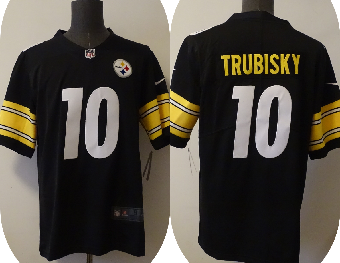 Men's Pittsburgh Steelers Mitchell Trubisky Black Game Jersey