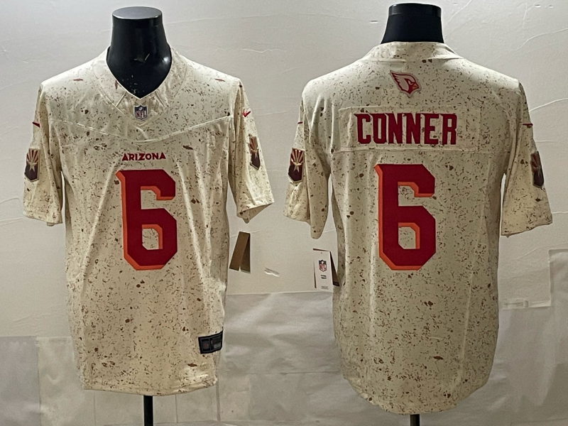 Men's Arizona Cardinals James Conner Natural 2025 Rivalries Collection Limited Jersey