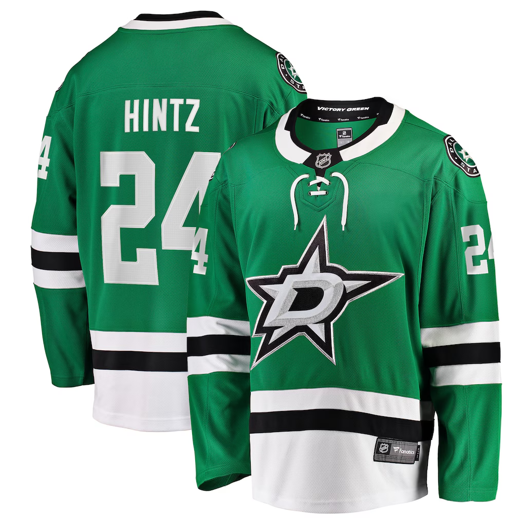 Men's Dallas Stars Roope Hintz Fanatics Kelly Green Home Breakaway Player Jersey