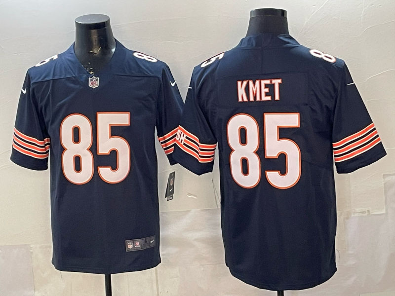 Men's Chicago Bears Cole Kmet Navy Player Game Jersey