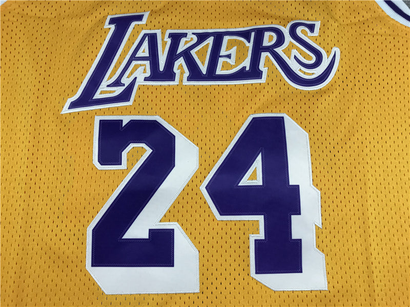 Men's Kobe Bryant Los Angeles Lakers NBA Jersey - Retro Yellow