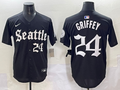 Men's Seattle Mariners Ken Griffey Jr. Black Limited Player Jersey