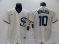 Men's Chicago White Sox Yoan Moncada Beige Replica Baseball Jersey