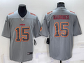 Men's Kansas City Chiefs Patrick Mahomes Grey Game Jersey