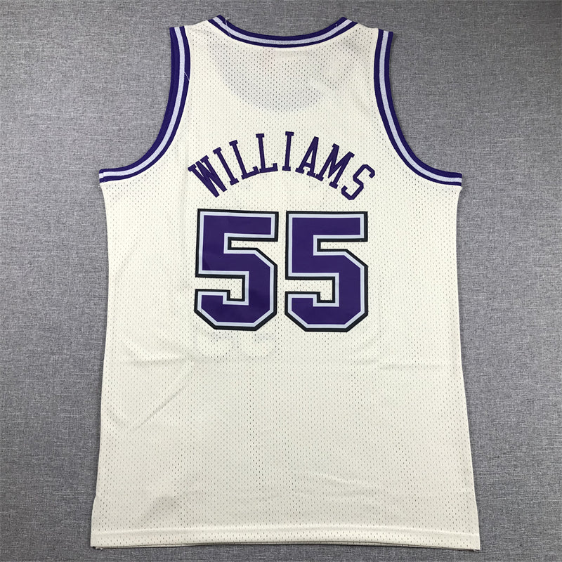 Men's Sacramento Kings Jason Williams Cream Hardwood Classics Swingman Jersey