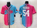 Men's San Francisco 49ers Fred Warner Pink/Blue Game Jersey