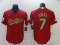 Men's Los Angeles Dodgers Julio Urias Red Replica Baseball Jersey