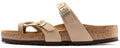 Birkenstock Mayari Soft Footbed Nubuck Leather 1022223 Sandcastle Sandals