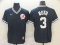 Men's New York Yankees Babe Ruth Navy Replica Player Jersey