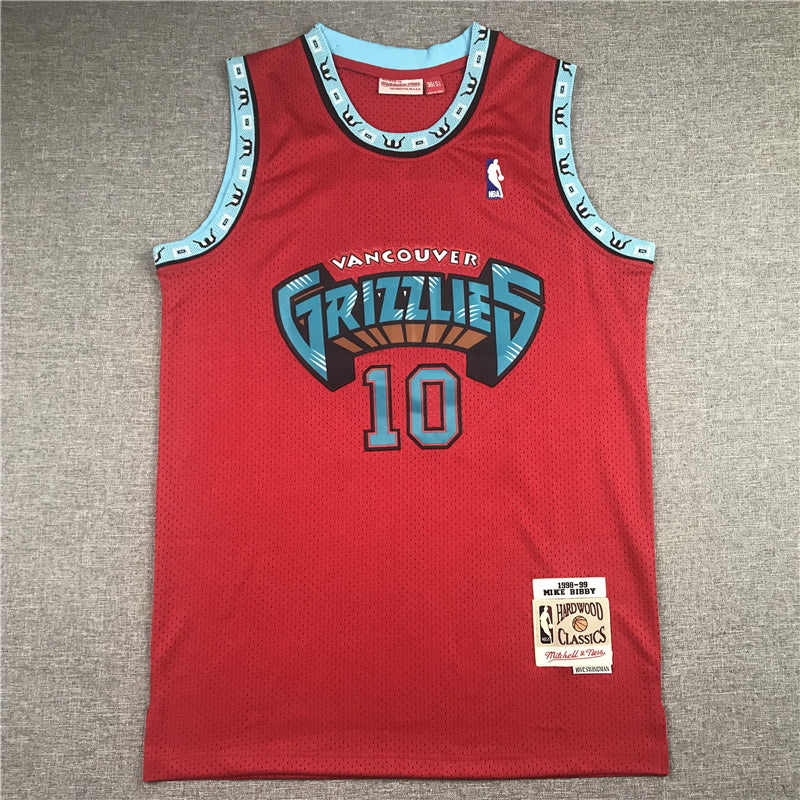 Men's Memphis Grizzlies Mike Bibby Red Classics Swingman Jersey
