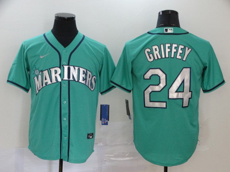 Men's Seattle Mariners Ken Griffey Jr. Green Replica Baseball Jersey