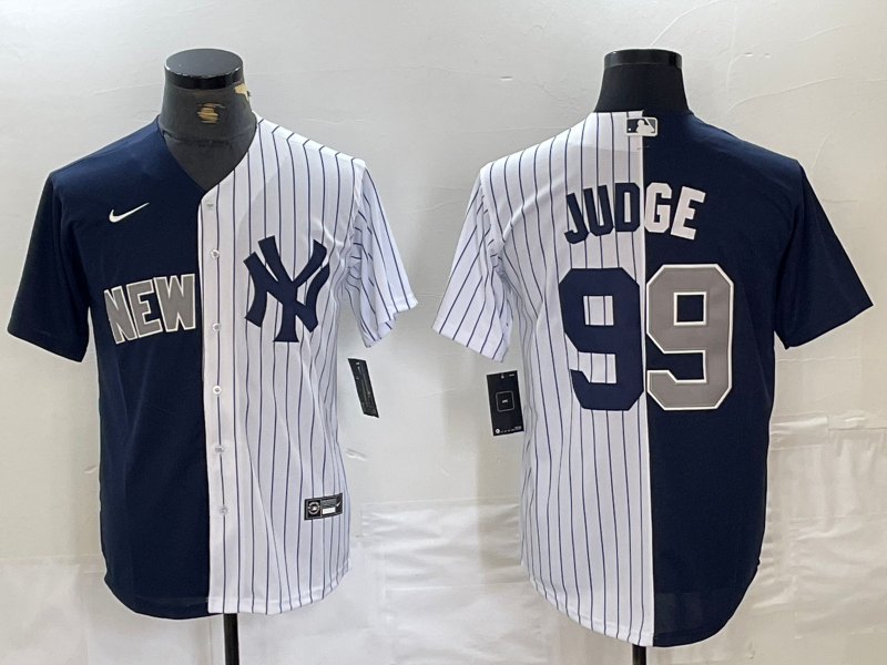 Men's New York Yankees Aaron Judge Navy/White Replica Player Jersey