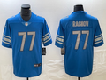 Men's Detroit Lions Frank Ragnow Blue Player Game Jersey