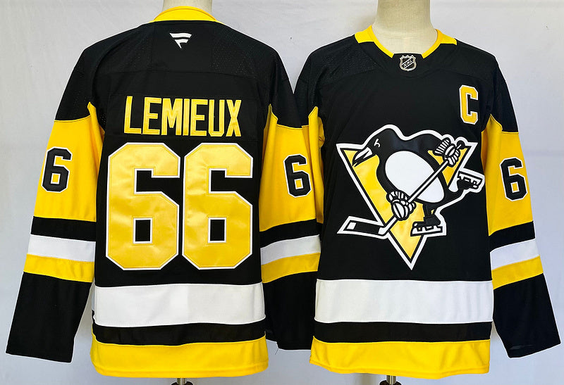 Men's Pittsburgh Penguins Mario Lemieux Fanatics Black Jersey
