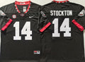 Men's Georgia Bulldogs Gunner Stockton Black Player Jersey