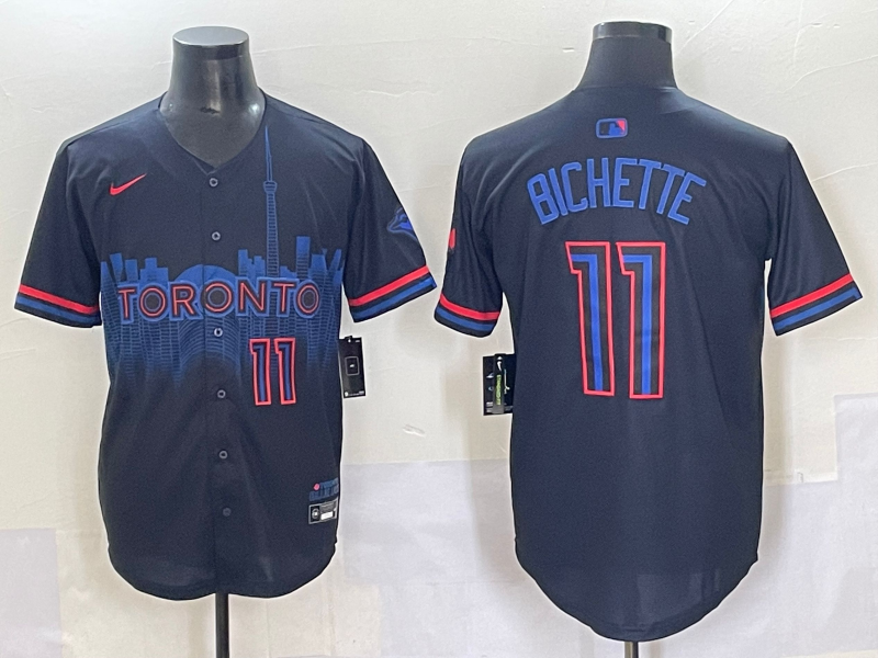Men's Toronto Blue Jays Bo Bichette Black 2024 City Connect Limited Player Jersey