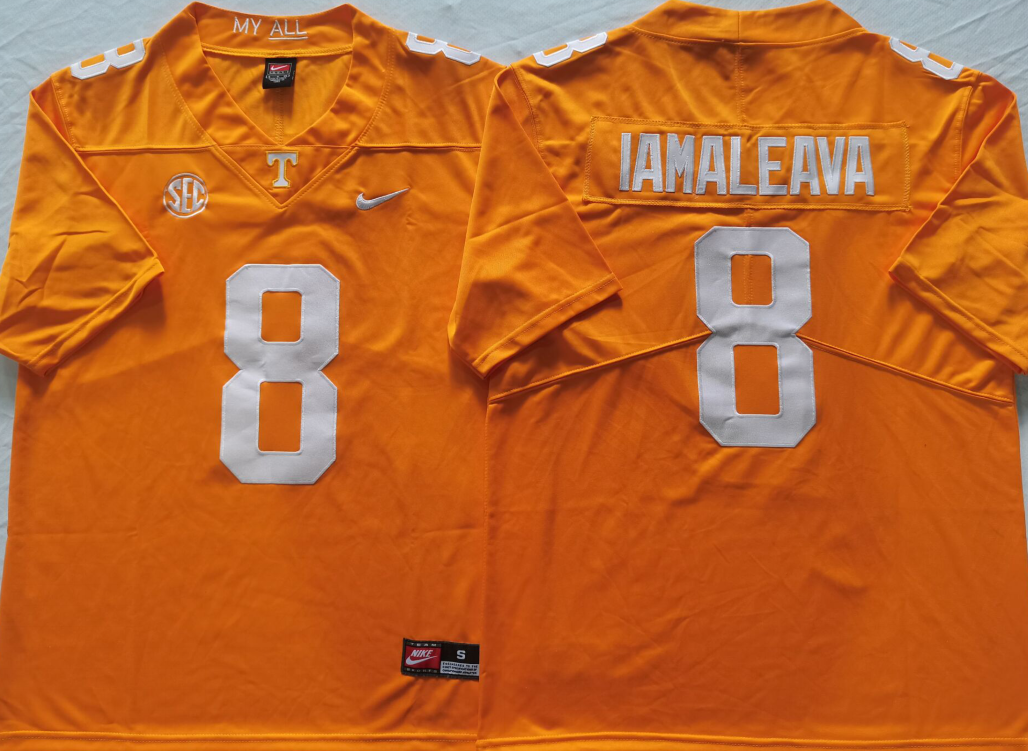 Men's Tennessee Volunteers Nico Iamaleava Orange Player Game Jersey