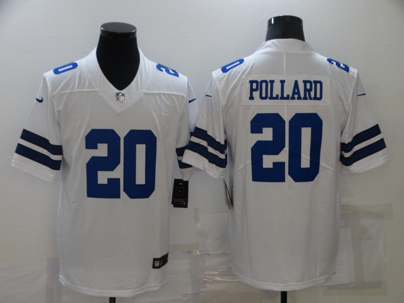 Men's Dallas Cowboys Tony Pollard White Game Player Jersey