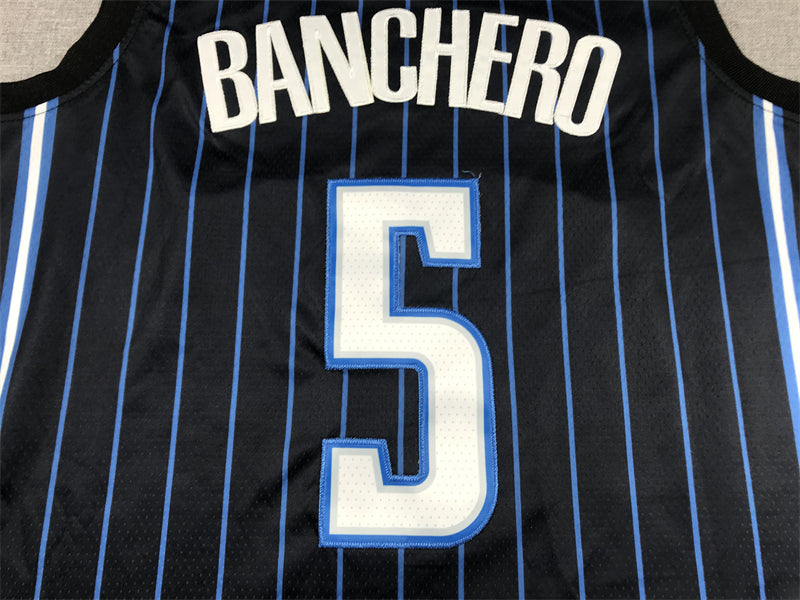 Men's Orlando Magic Paolo Banchero Black 2022/23 Swingman Jersey - Icon Edition