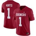 Men's Oklahoma Sooners Jalen Hurts Crimson Player Game Jersey
