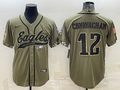 Men's Philadelphia Eagles Randall Cunningham Olive 2022 Salute To Service Limited Jersey Joint Edition