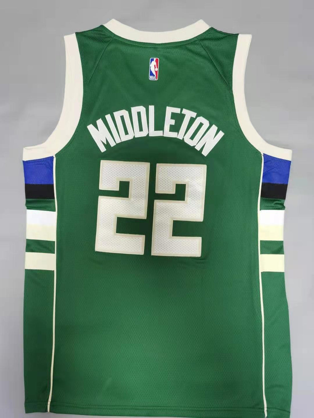 Men's Milwaukee Bucks Khris Middleton Green Fast Break Road Replica Jersey
