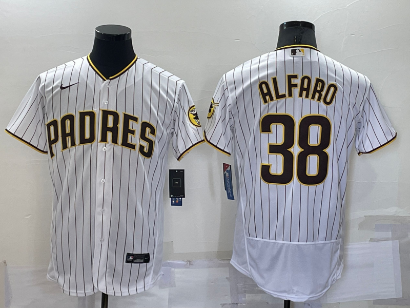 Men's San Diego Padres Jorge Alfaro White Stitched Jersey