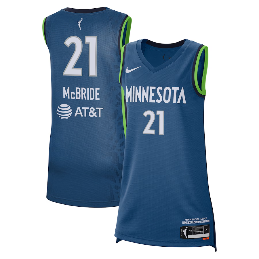 Men's Minnesota Lynx Kayla McBride Blue Explorer Edition Victory Player Jersey