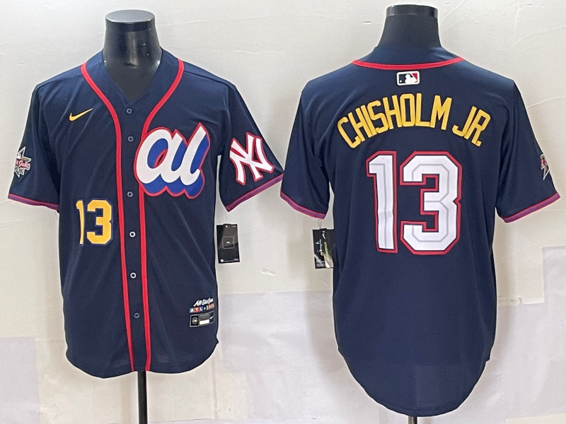 Men's American League Jazz Chisholm Jr. Navy 2025 All-Star Edition Limited Player Jersey