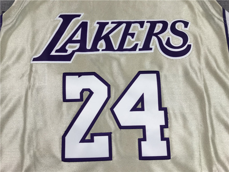 Men's Los Angeles Lakers Kobe Bryant Gold Hall of Fame Hardwood Classics Jersey