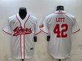 Men's San Francisco 49ers Ronnie Lott White Game Jersey Joint Edition