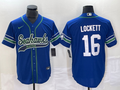 Men's Seattle Seahawks Tyler Lockett Royal Alternate Legend Player Jersey Joint Edition
