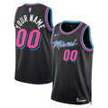 Men's Miami Heat Black 2025/26 City Edition Swingman Custom Jersey