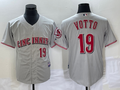 Men's Cincinnati Reds Joey Votto Gray Limited Player Jersey