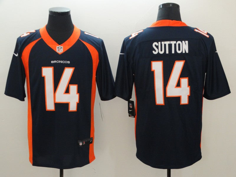 Men's Denver Broncos Courtland Sutton Navy Game Jersey