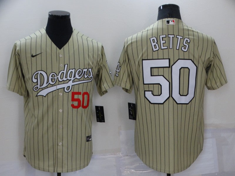 Men's Los Angeles Dodgers Mookie Betts Gold Replica Baseball Jersey