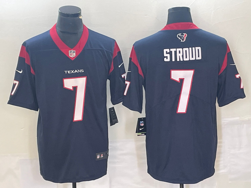 Men's Houston Texans C.J. Stroud Navy Game Jersey