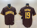 Men's San Diego Padres Tony Gwynn Brown Stitched Jersey