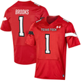 Men's Texas Tech Red Raiders Jordyn Brooks Red Player Game Jersey