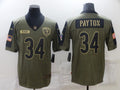 Men's Chicago Bears Walter Payton Brown Game Jersey