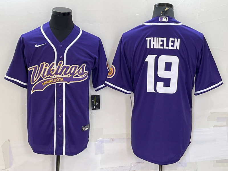 Men's Minnesota Vikings Adam Thielen Purple Game Jersey Joint Edition