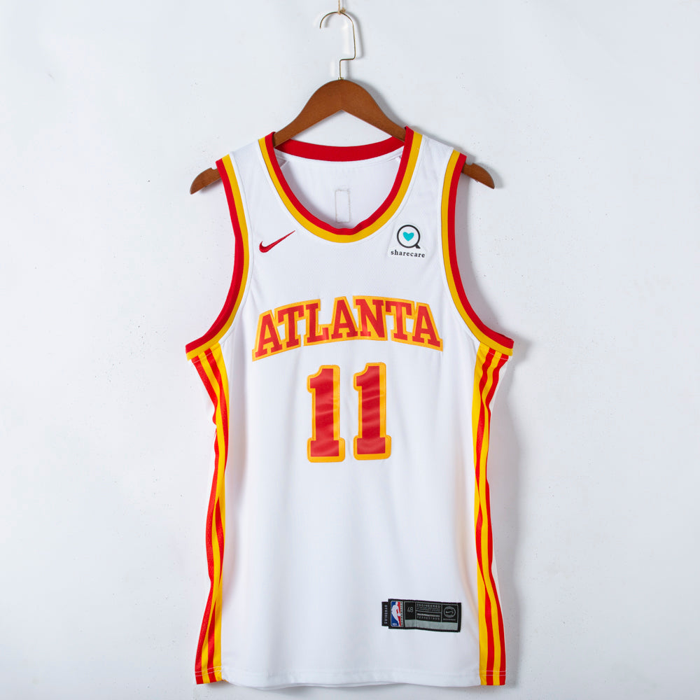 Men's Atlanta Hawks Trae Young White 2020/21 Fast Break Player Jersey