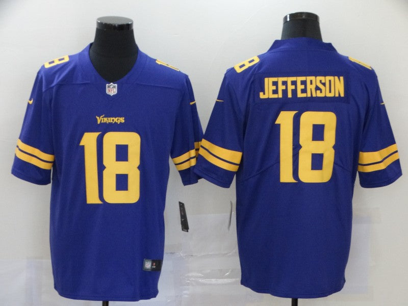 Men's Minnesota Vikings Justin Jefferson Purple Game Jersey