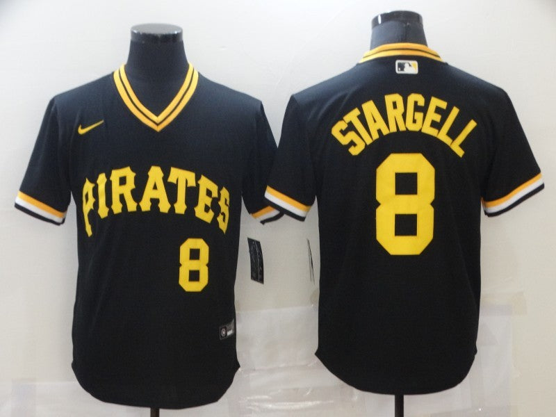 Men's Pittsburgh Pirates Willie Stargell Black Replica Baseball Jersey