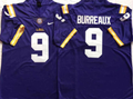 Men's LSU Tigers Joe Burrow Purple Player Alumni Team Jersey