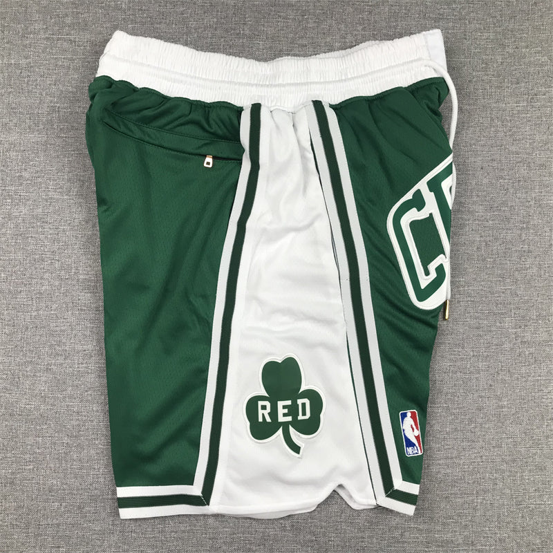 Men's Boston Celtics Green/White City Edition Basketball Shorts